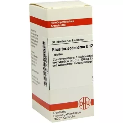 RHUS TOXICODENDRON C 12 tablettia, 80 kpl