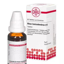 RHUS TOXICODENDRON C 15 tablettia, 80 kpl