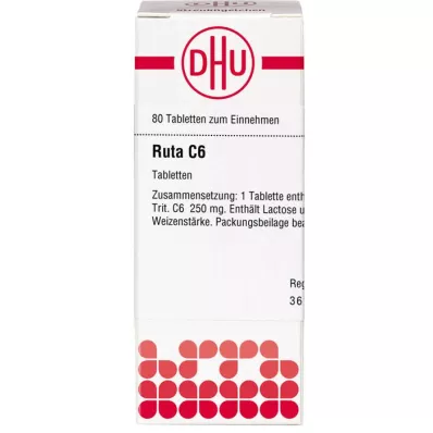 RUTA C 6 tablettia, 80 kpl