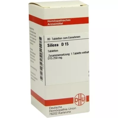 SILICEA D 15 tablettia, 80 kpl