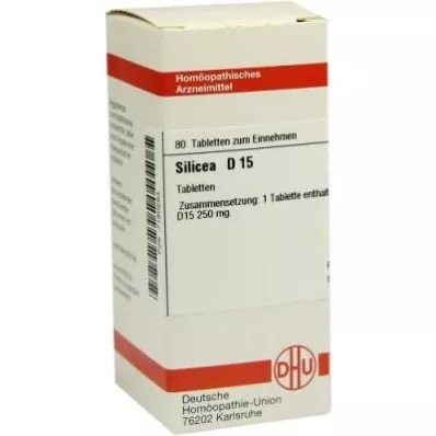 SILICEA D 15 tablettia, 80 kpl