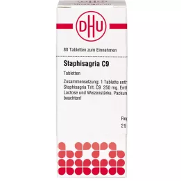 STAPHISAGRIA C 9 tablettia, 80 kpl