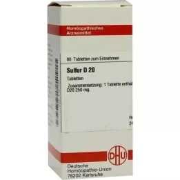 SULFUR D 20 tablettia, 80 kpl