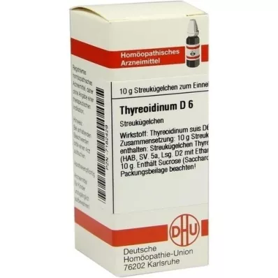 THYREOIDINUM D 6 palloa, 10 g