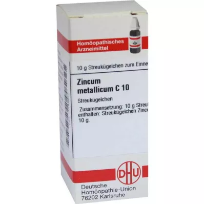 ZINCUM METALLICUM C 10 pallo, 10 g