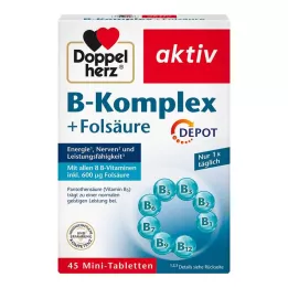 DOPPELHERZ B-kompleksi + foolihappotabletit, 45 kpl
