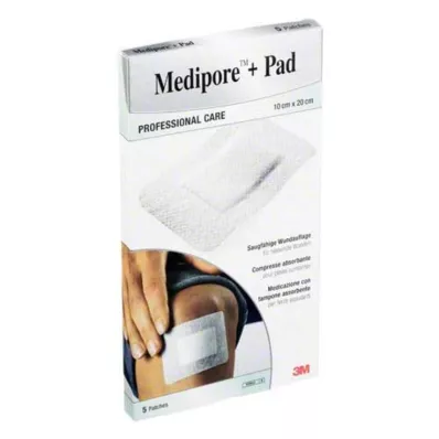 Medipore + Pad 3M 10x20cm 3570NP kipsi, 5 kpl