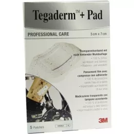 TEGADERM 3M Plus Pad 5x7 cm Valmis.3582NP, 5 kpl