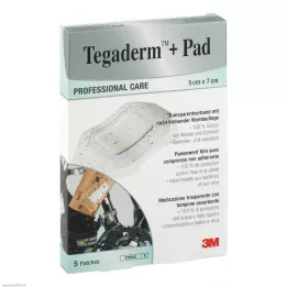 TEGADERM 3M Plus Pad 5x7 cm Valmis.3582NP, 5 kpl