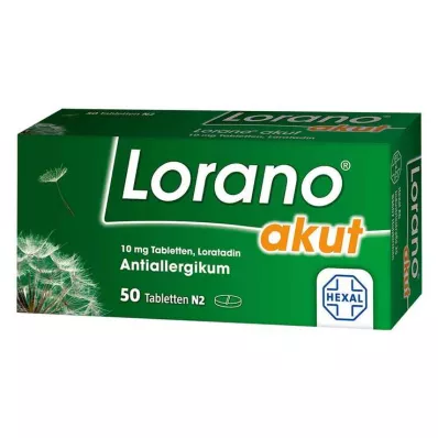 LORANO akuutteja tabletteja, 50 kpl LORANO akuutteja tabletteja, 50 kpl