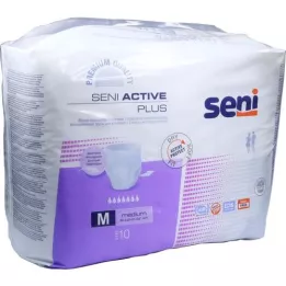 SENI Active Plus -inkontinenssisukkahousut kertakäyttöiset M, 10 kpl