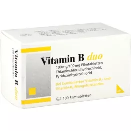 VITAMIN B DUO Kalvopäällysteiset tabletit, 100 kpl