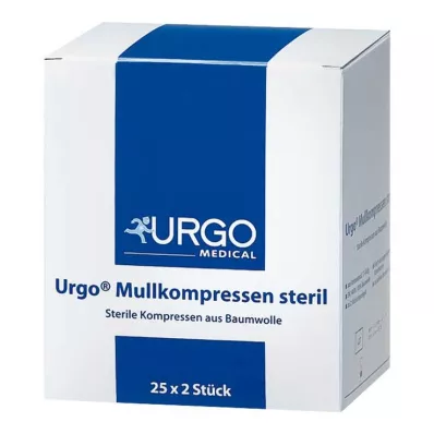 URGO MULLKOMPRESSEN 10x10 cm steriili, 25X2 kpl