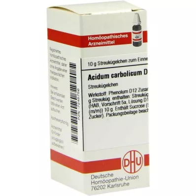 DHU Acidum carbolicum D 12 -pallot, 10 g DHU Acidum carbolicum D 12 -pallot, 10 g