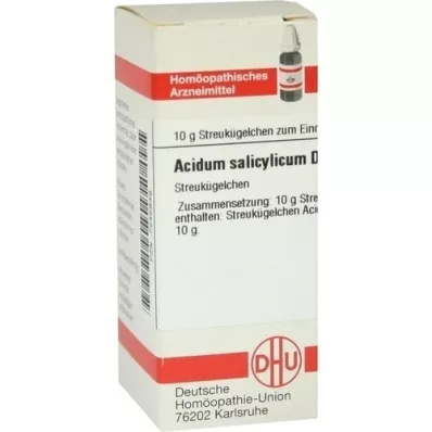 ACIDUM SALICYLICUM D 4 palloa, 10 g