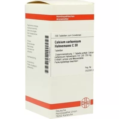 CALCIUM CARBONICUM Hahnemanni C 30 tablettia, 200 kpl