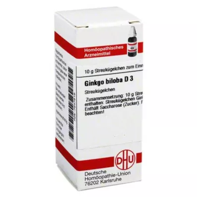 DHU Ginkgo biloba D 3 -pallot, 10 g DHU Ginkgo biloba D 3 -pallot, 10 g