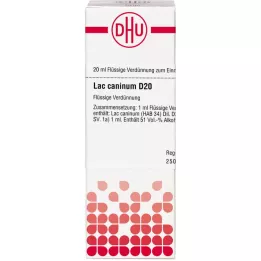 LAC CANINUM D 20 Laimennus, 20 ml