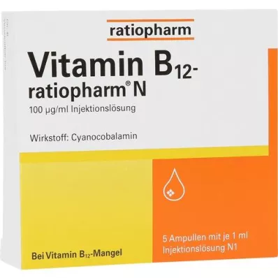 VITAMIN B12-RATIOPHARM N Ampullia, 5X1 ml