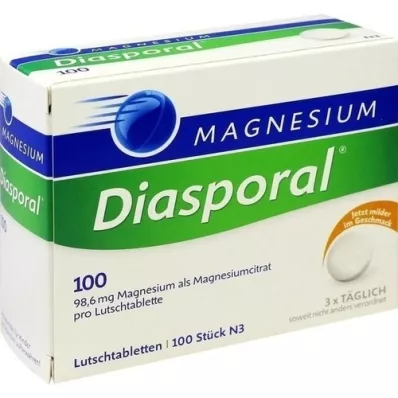 MAGNESIUM DIASPORAL 100 pastillia, 100 kpl