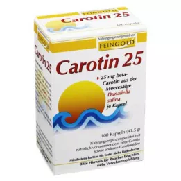 CAROTIN 25 kultakapselia, 100 kpl