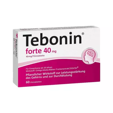 TEBONIN forte 40 mg kalvopäällysteiset tabletit, 60 kpl