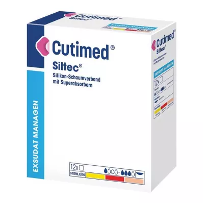 CUTIMED Siltec-vaahtomuovisidos 10x20 cm, ei liimautuva, 12 kpl