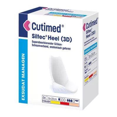 CUTIMED Siltec Heel 3D 16x24 cm kompressit, 6 kpl
