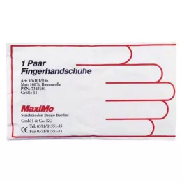 HANDSCHUHE Puuvilla kokoa 11 ylipitkä, 2 kpl