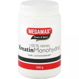 KREATIN MONOHYDRAT 100 % Megamax-jauhe, 500 g