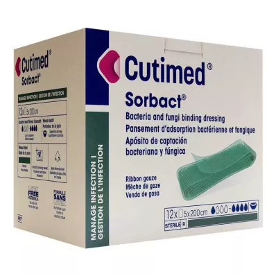 Cutimed Sorbact tamponadit 5x200 cm, 12 kpl Cutimed Sorbact tamponadit 5x200 cm, 12 kpl