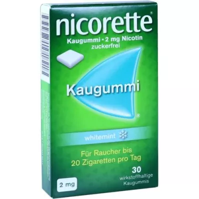 NICORETTE Purukumi 2 mg whitemint, 30 kpl