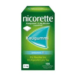 NICORETTE Purukumi 2 mg whitemint, 105 kpl