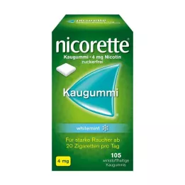 NICORETTE Purukumi 4 mg whitemint, 105 kpl