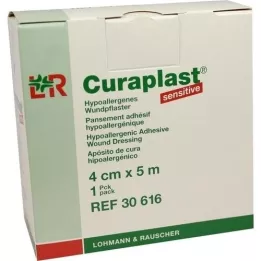 CURAPLAST Haavasidos, herkkä 4 cm x 5 m, 1 kpl