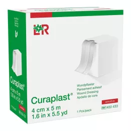 CURAPLAST Haavasidos, herkkä 4 cm x 5 m, 1 kpl