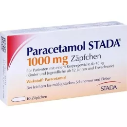 PARACETAMOL STADA 1000 mg peräpuikko, 10 kpl