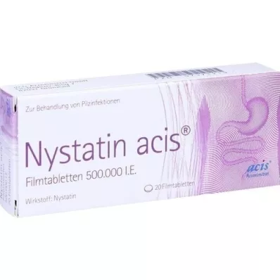 NYSTATIN acis kalvopäällysteiset tabletit, 20 kpl