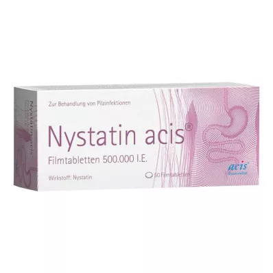 Nystatin acis kalvopäällysteiset tabletit, 50 kpl