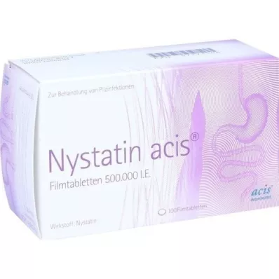 NYSTATIN acis kalvopäällysteiset tabletit, 100 kpl