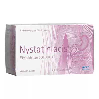 Nystatin acis kalvopäällysteiset tabletit, 100 kpl