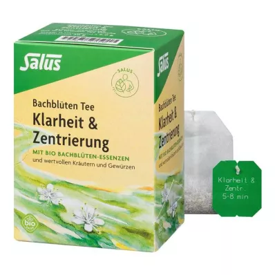 Bach Flower Tea Clarity &amp; Keskitys luomusalus, 15 kpl