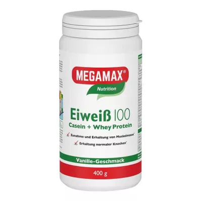 Munanvalkuainen 100 vanilja Megamax, 400 g