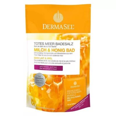 DERMASEL Kuolleenmeren kylpysuola+maito&amp;Honey SPA, 1 p