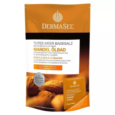 DERMASEL Kuolleenmeren kylpysuolat+Almond SPA, 1 p