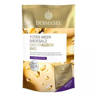 DERMASEL Kuolleenmeren kylpysuolat + kulta EXCLUSIVE, 1 P