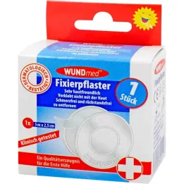 FIXIERPFLASTER 2,5 cmx5 m läpinäkyvä, 1 kpl