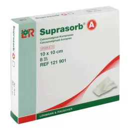 SUPRASORB A Kalsiumalginaattipakkaus 10x10 cm, 8 kpl