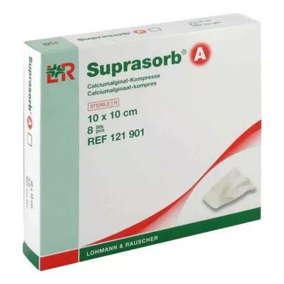 Suprasorb A kalsiumalginaattipakkaus(t) 10 x 10 cm (8 kpl)