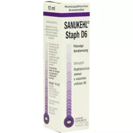 SANUKEHL Staph D 6 tippaa, 10 ml